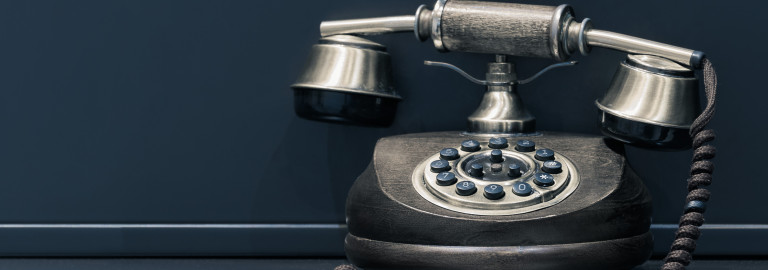 Telefon mit Wählscheibe